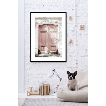 Poster Story, Plakat, Obraz - Różowe Drzwi, wymiary 21 x 30 cm