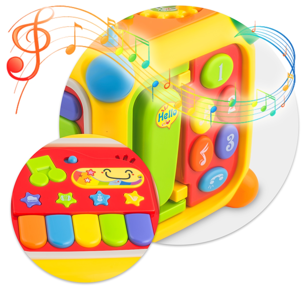 Interaktywna kostka edukacyjna sorter montessori Ricokids