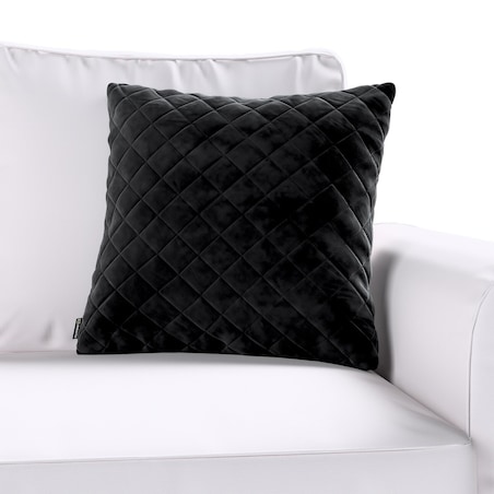 Poszewka Kinga pikowana 43 x 43 cm 43x43 głęboka czerń