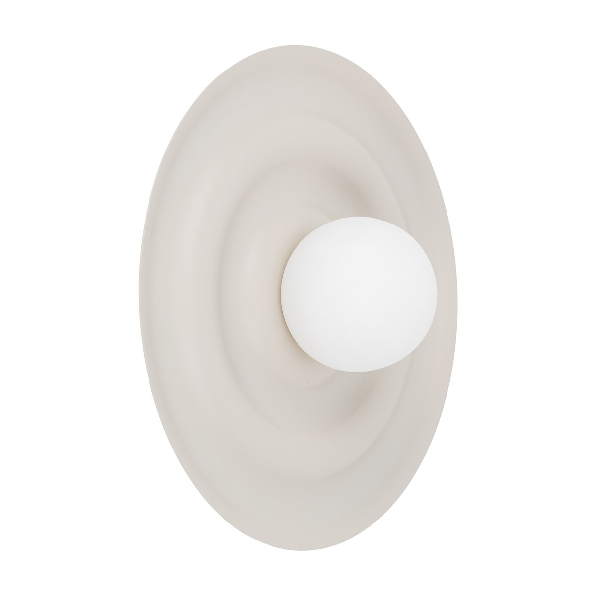 Kinkiet Tk Lighting Onda Kaszmirowy Beż M Falowany Okręgi Klosz 1Xg9