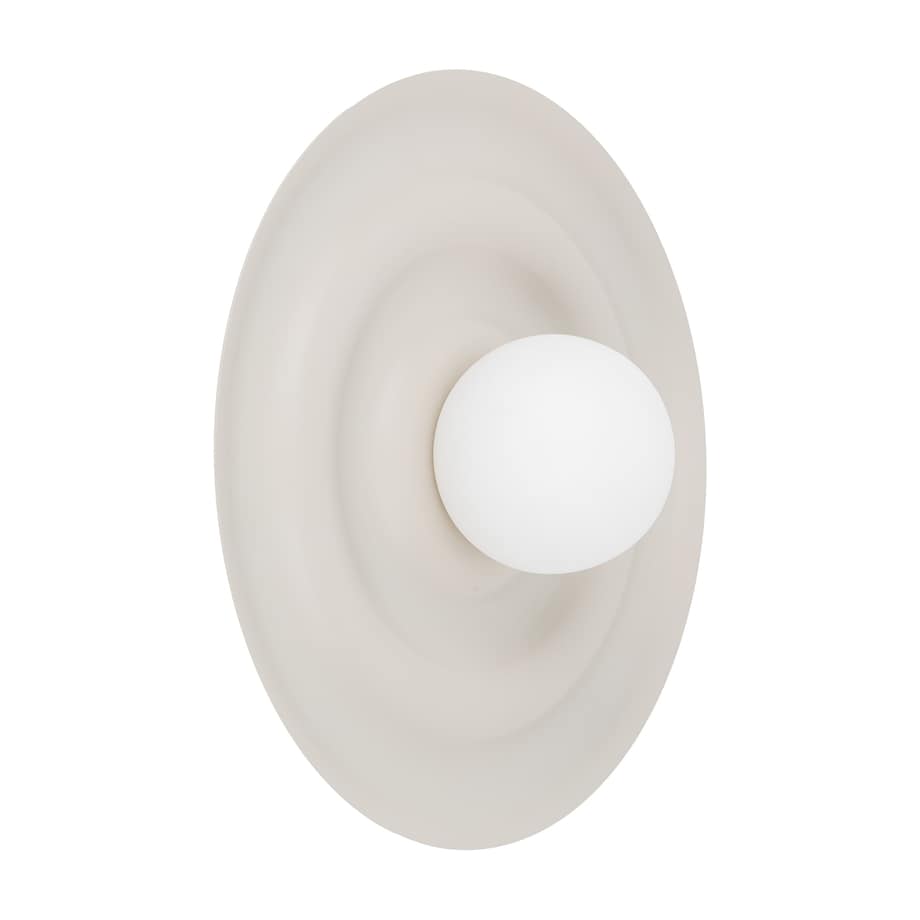 Kinkiet Tk Lighting Onda Kaszmirowy Beż M Falowany Okręgi Klosz 1Xg9