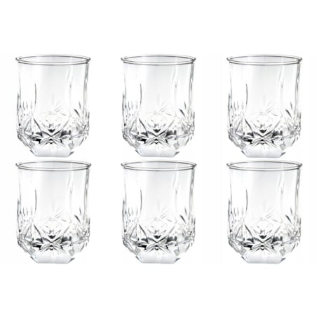 Komplet 6 szklanek Brighton 270 ml niskie LUMINARC na napoje soki drinki