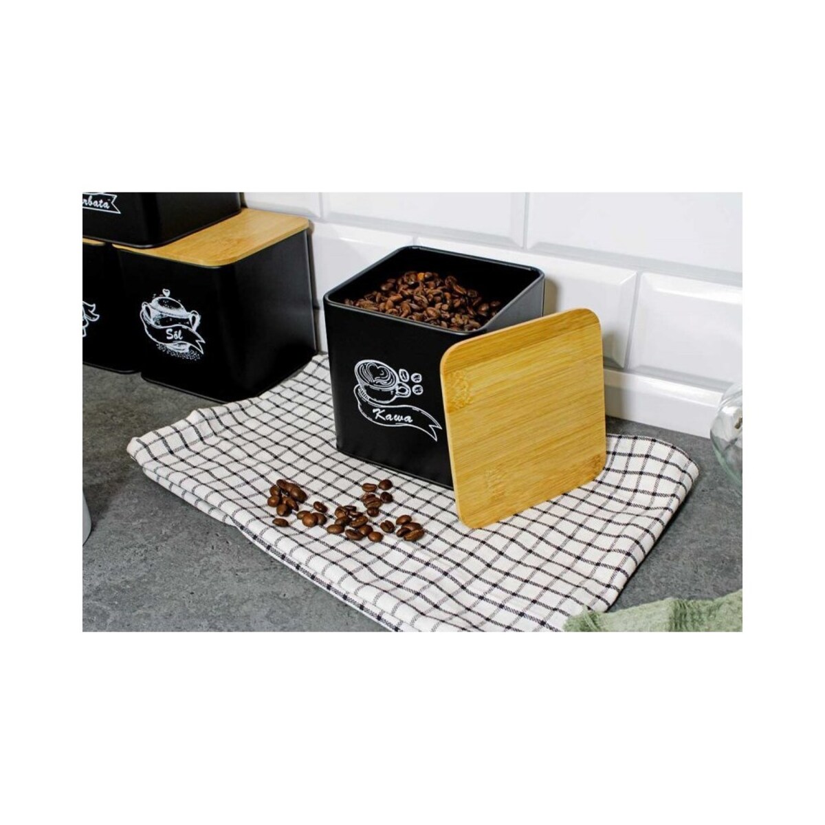 Brunbeste zestaw 4 pojemników kuchennych 4263