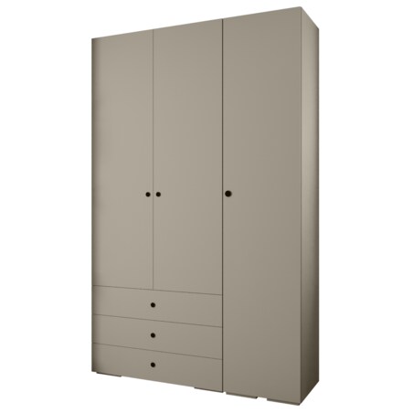 Garderoba wysoka do przedpokoju INOVA 2 Z17 kaszmir+czarny