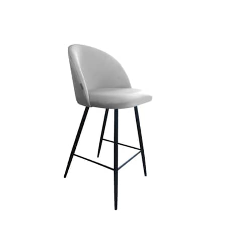 Hoker niski CLAUDINE VELVET jasno szary