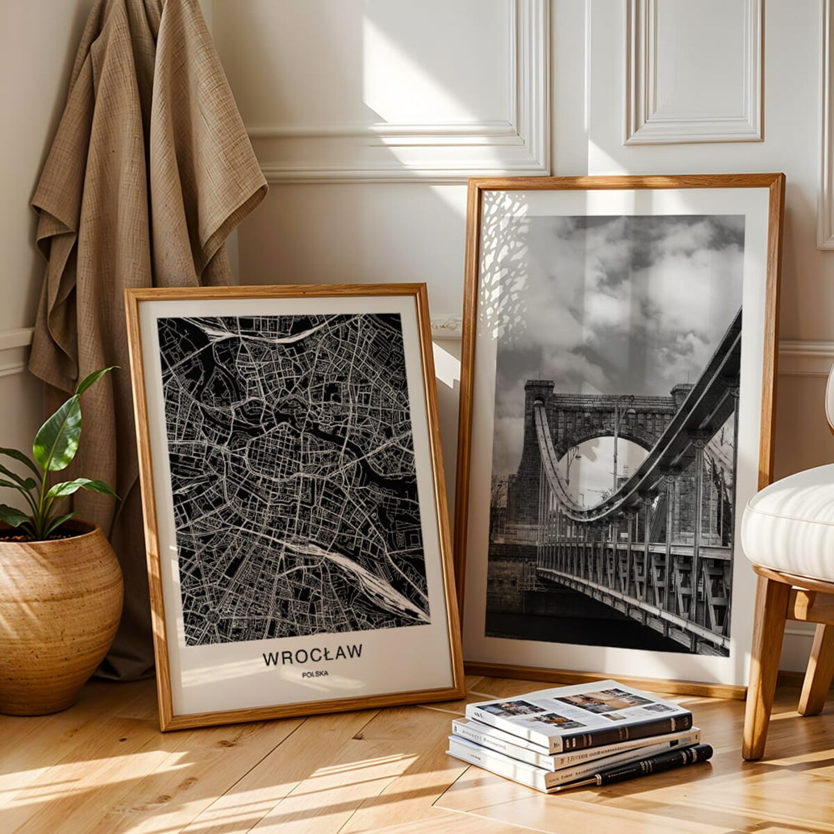 plakat wrocław mapa 50x70
