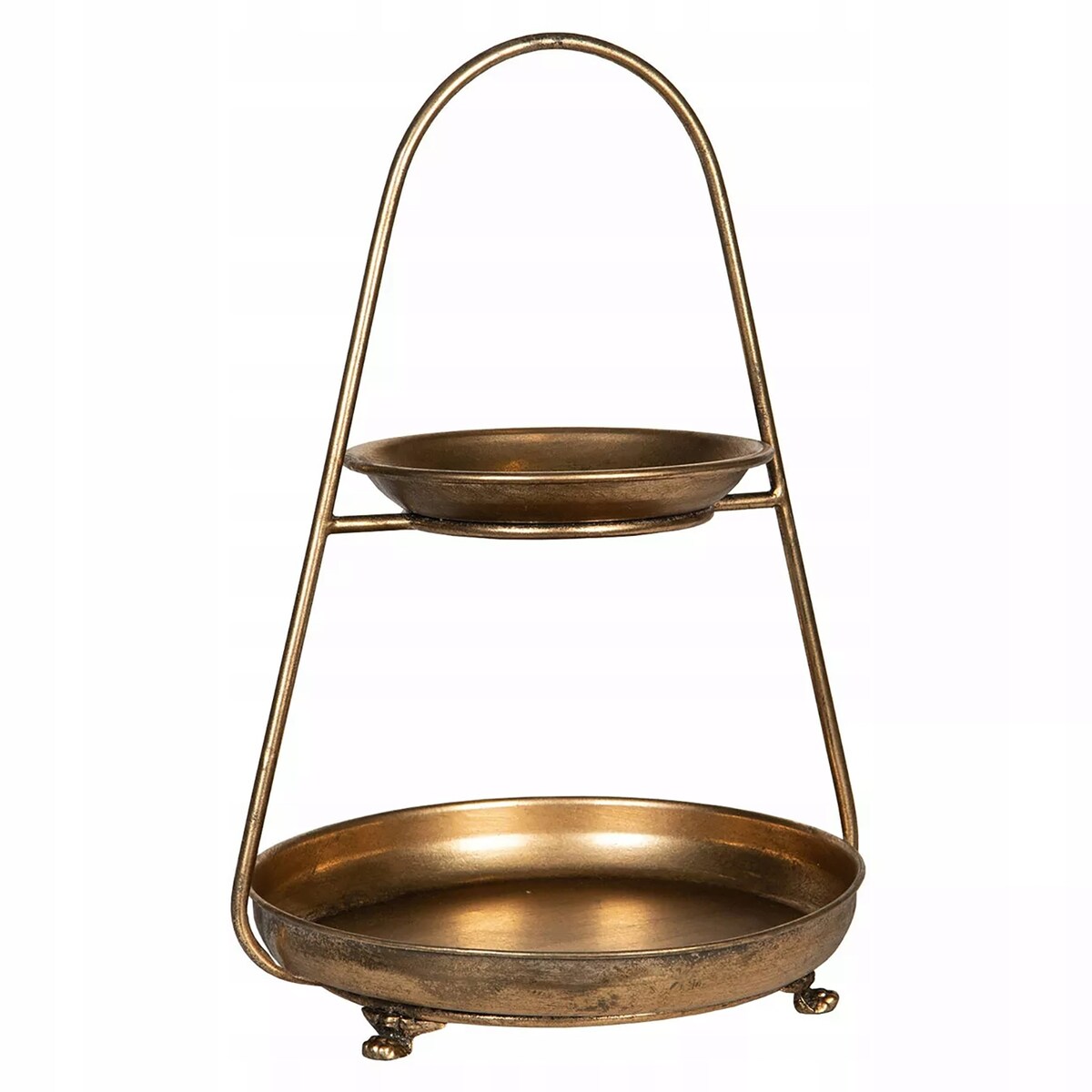 PATERA NA OWOCE DEKORACJE dwupoziomowa metalowa śr. 30cm