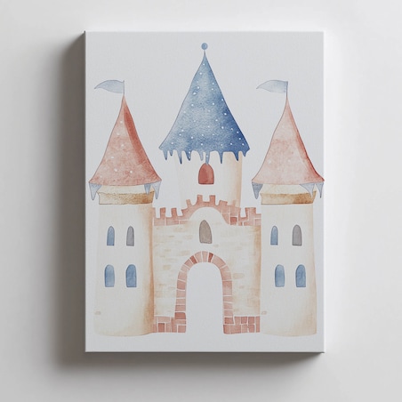 Plakat Zamek Marzeń, 50x70 cm, bez ramy, płótno premium na blejtramie