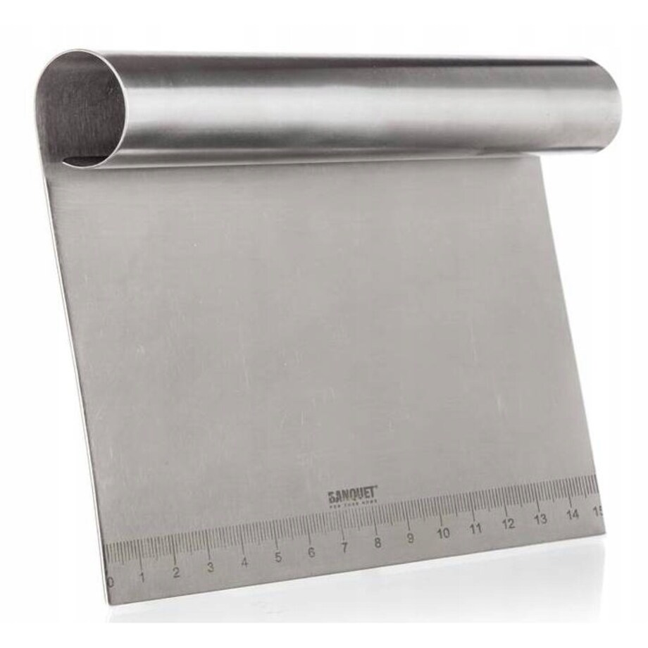 SZPATUŁKA SZATKOWNICA KUCHENNA 15cm metalowa pomocnik do ciasta gotowania