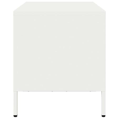 vidaXL Szafka RTV, biała, 68x39x43,5 cm, stal walcowana na zimno