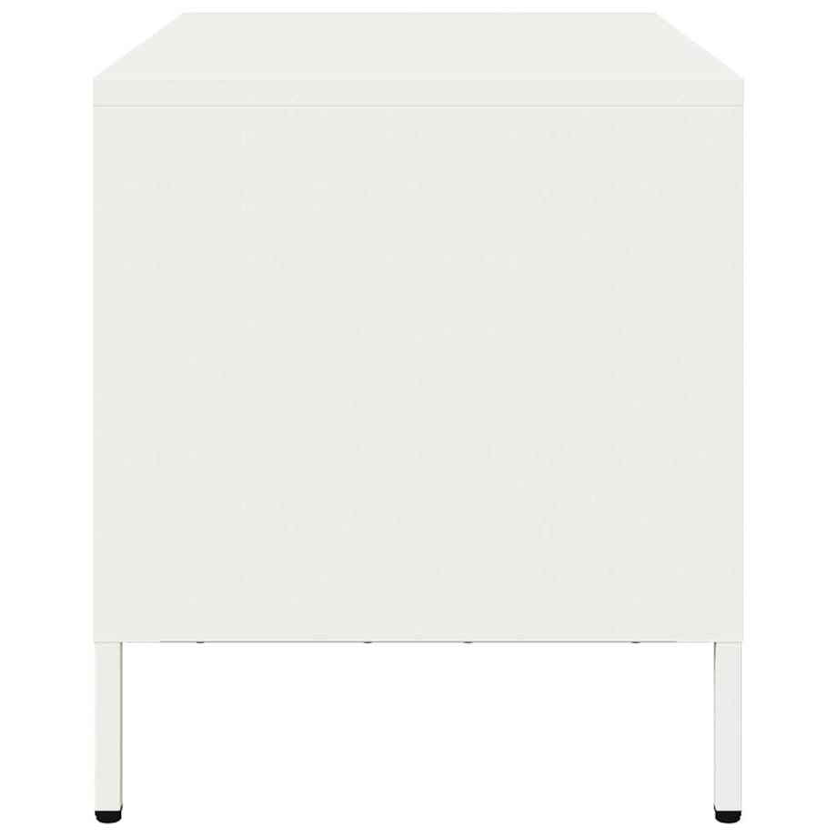 vidaXL Szafka RTV, biała, 68x39x43,5 cm, stal walcowana na zimno