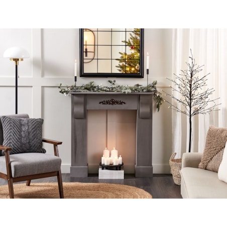 Portal kominkowy szary MANDRE