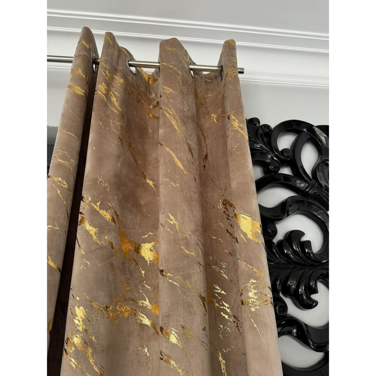 zasłona welurowa marmur 140x250 cm