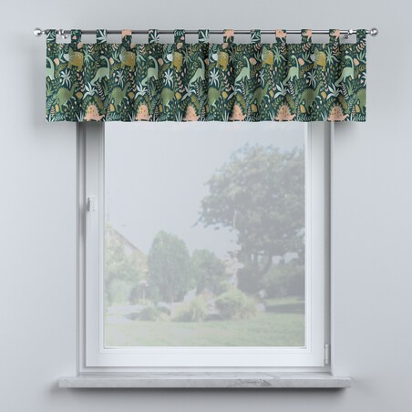 Lambrekin na szelkach 390x40 dinozaury na zielonym tle