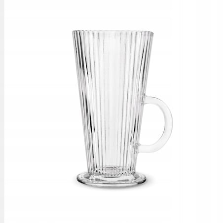 6x KUBEK szklanka 300 ml na herbatę kawę latte desery wysoka na nóżce