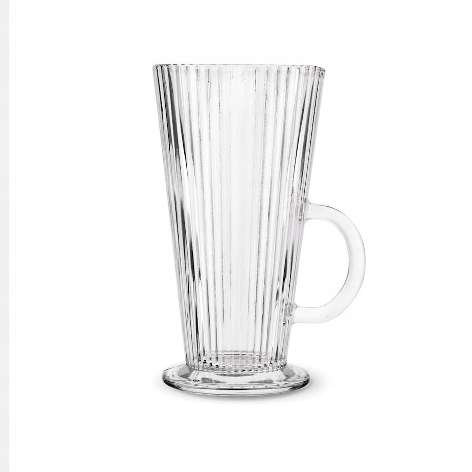 6x KUBEK szklanka 300 ml na herbatę kawę latte desery wysoka na nóżce