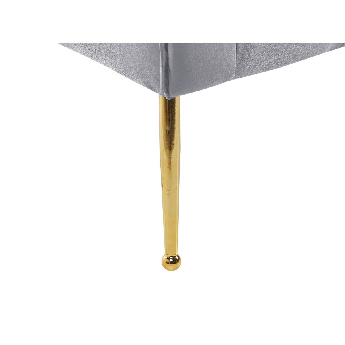 Szezlong welurowy szary NANTILLY