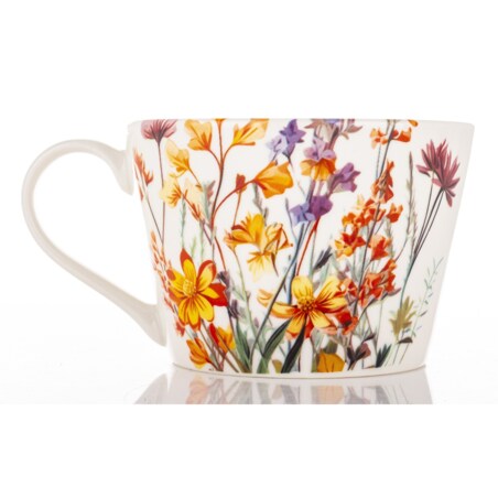 Kubek porcelanowy 450 ml FLORES wiosna 8x15x11,5 cm