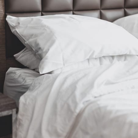 Prześcieradło bawełniane hotelowe białe 160x200 GŁADKIE