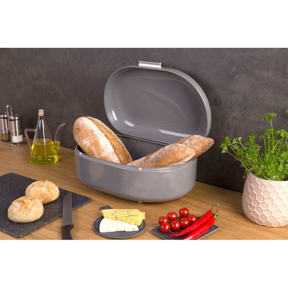 Metalowy chlebak RETRO, pojemnik na pieczywo, 40 x 25 x 17 cm