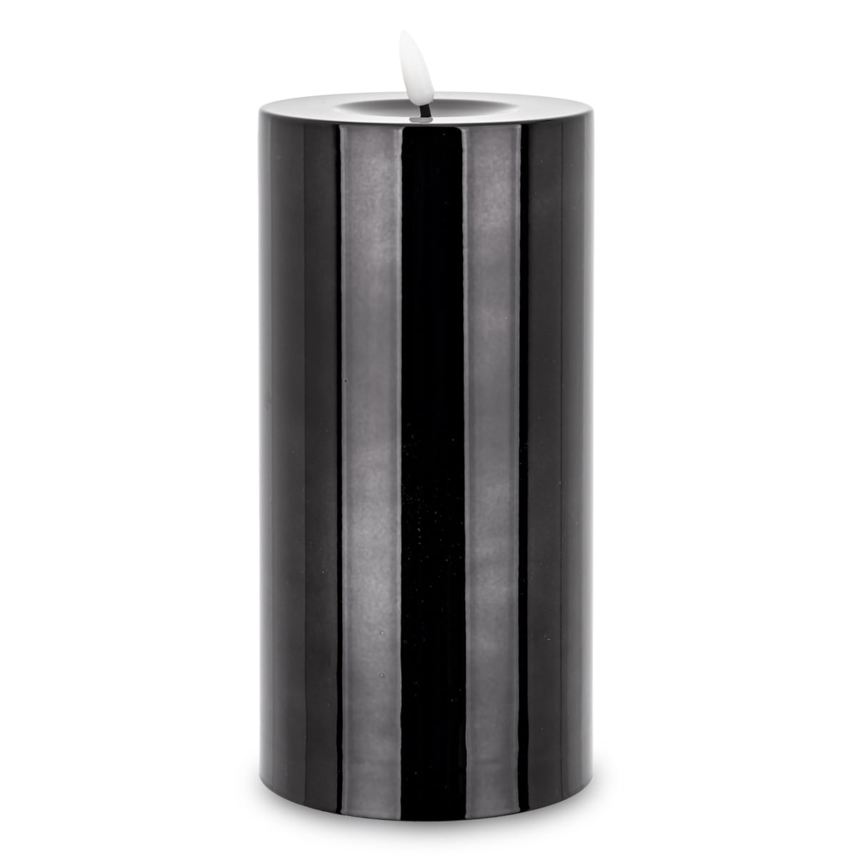 Świeca LED z tworzywa sztucznego Timer 22x10x10 cm BATTI-2 big czarna