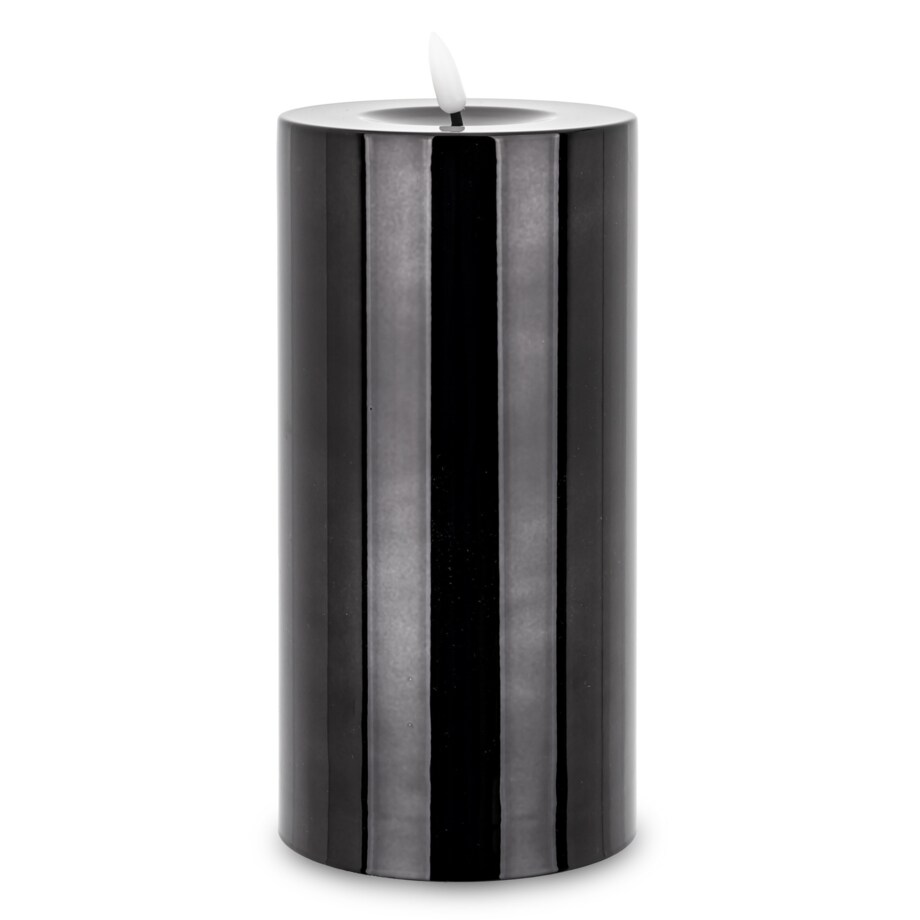 Świeca LED z tworzywa sztucznego Timer 22x10x10 cm BATTI-2 big czarna