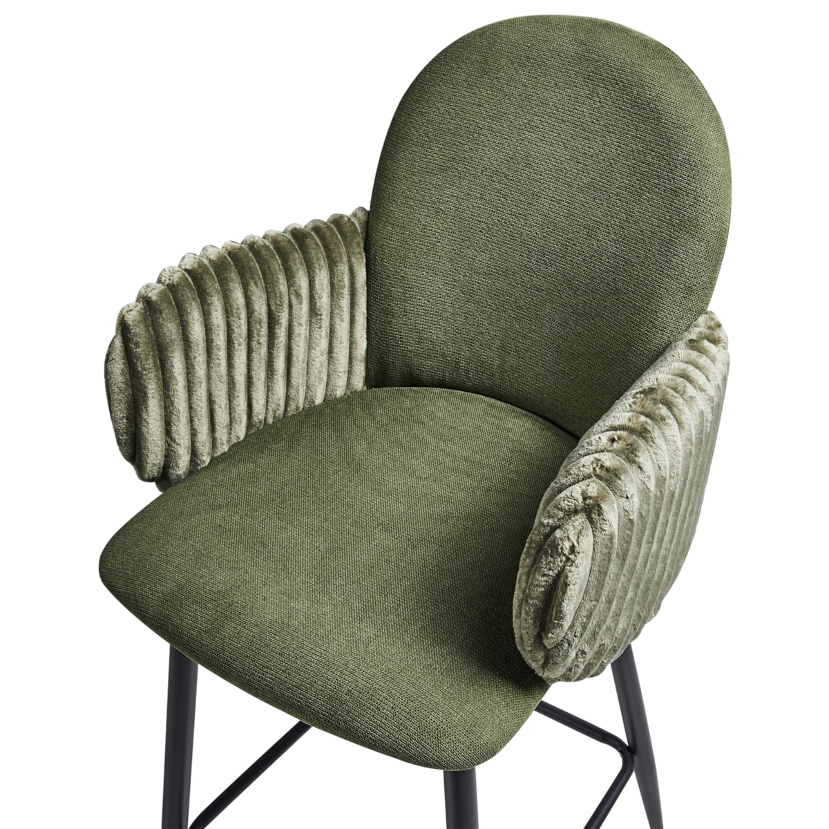 Zestaw 2 krzeseł barowych AMITY Zielony