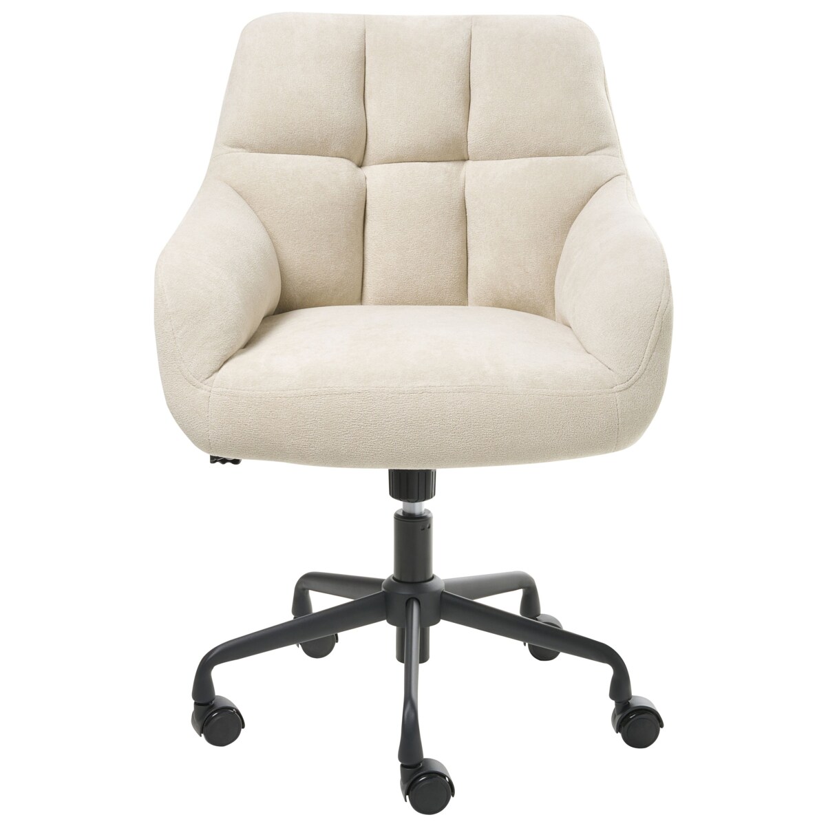 Krzesło obrotowe PALMDALE Welur Jasnobeżowy