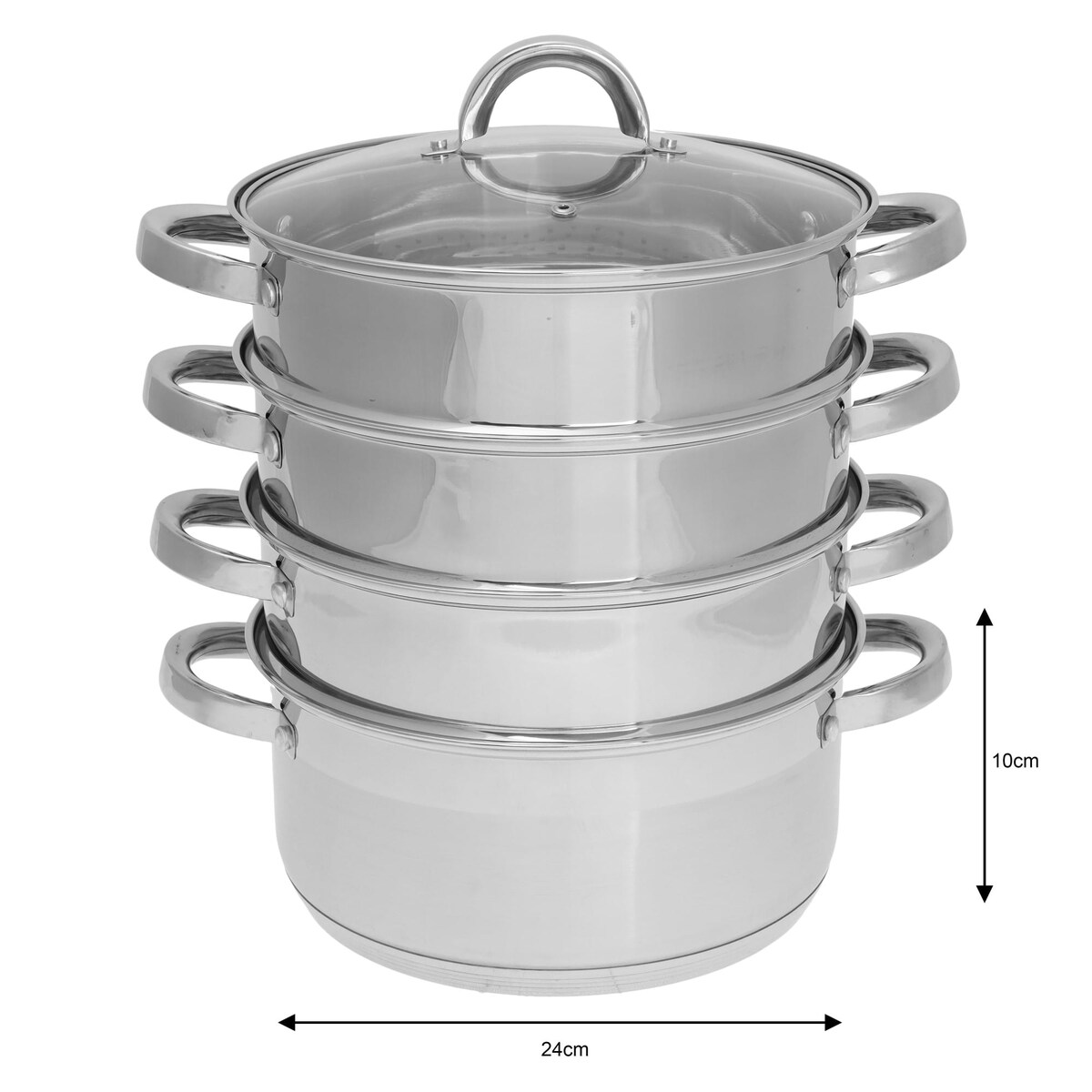 Zestaw garnków do gotowania na parze 24cm 5 ele garnki parowar KLAUSBERG