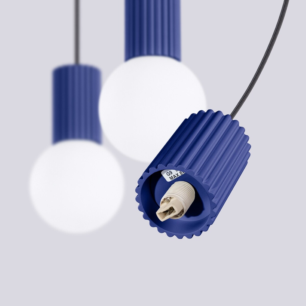 Lampa wisząca HALO 3L ultramaryna