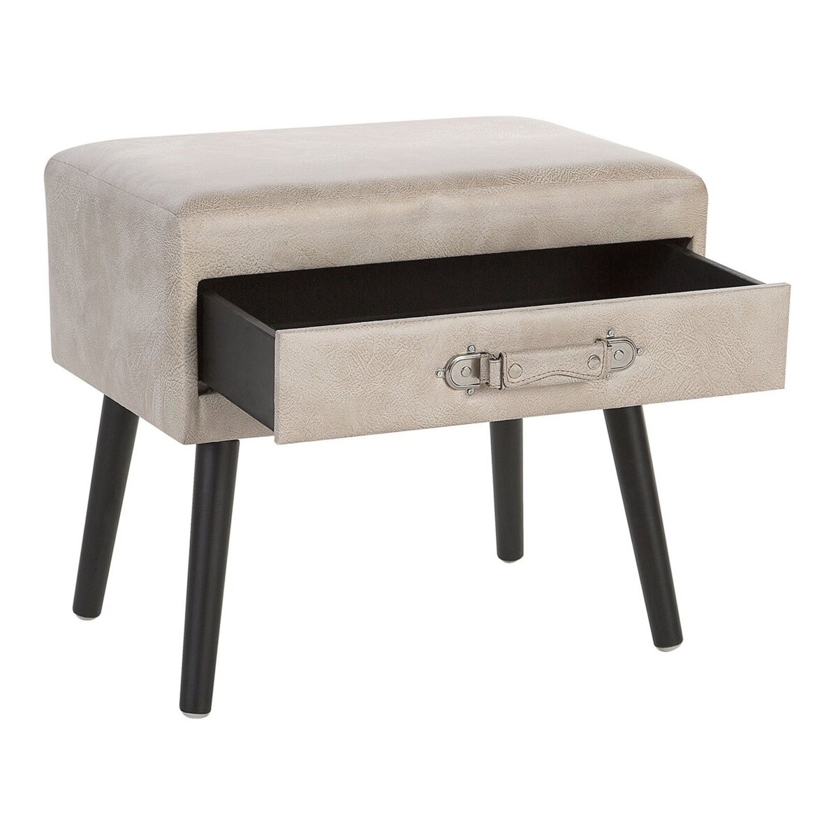 Stolik nocny ekoskóra beżowy EUROSTAR