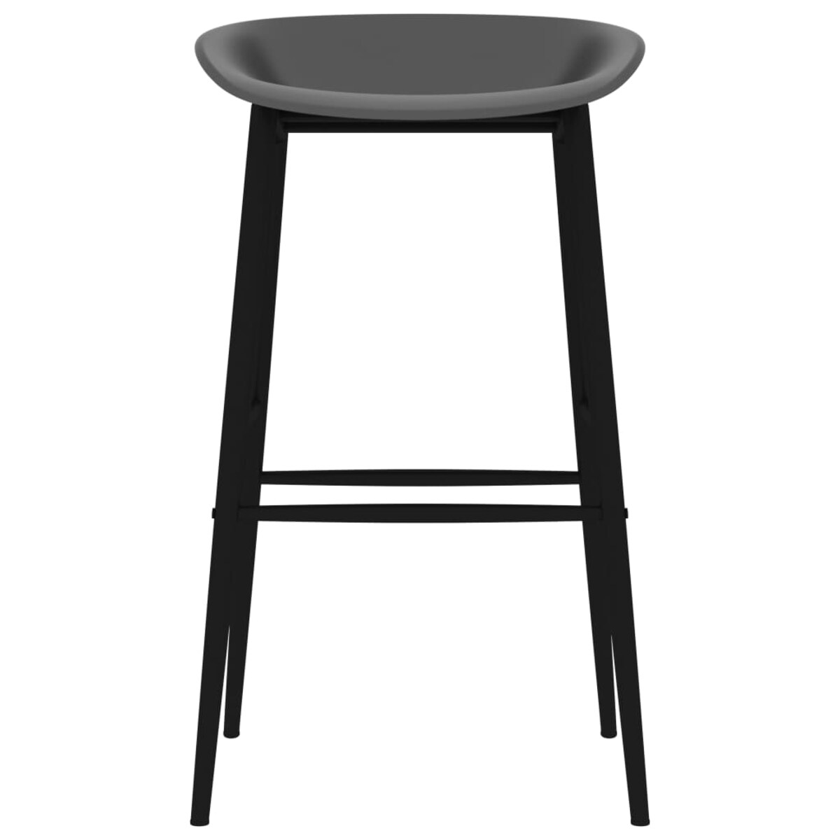 vidaXL 7-częściowy zestaw mebli barowych, biało-szary