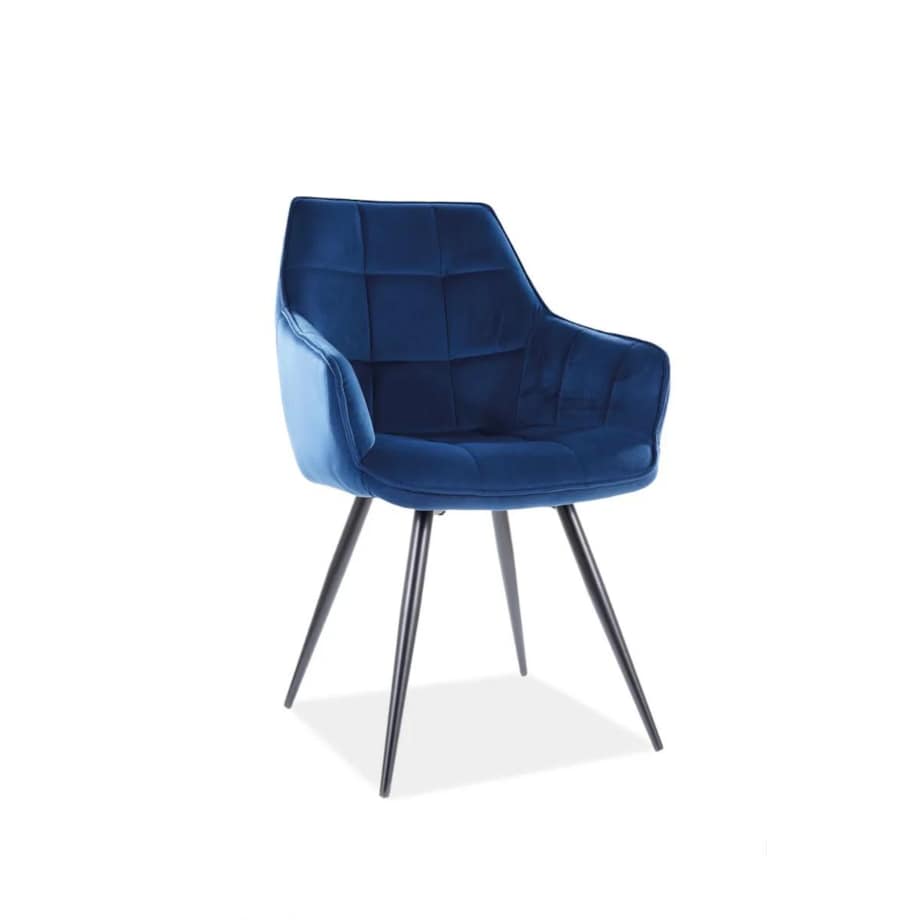 Krzesło LILIA VELVET granatowe