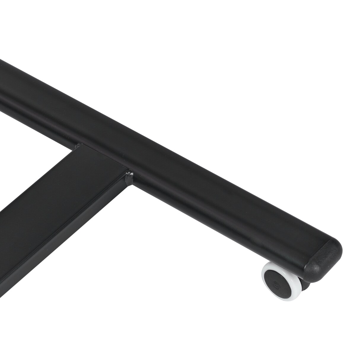 Regulowany stolik pod laptopa ACADEMIA 65 cm 48 cm z kółkami Ciemnobrązowy