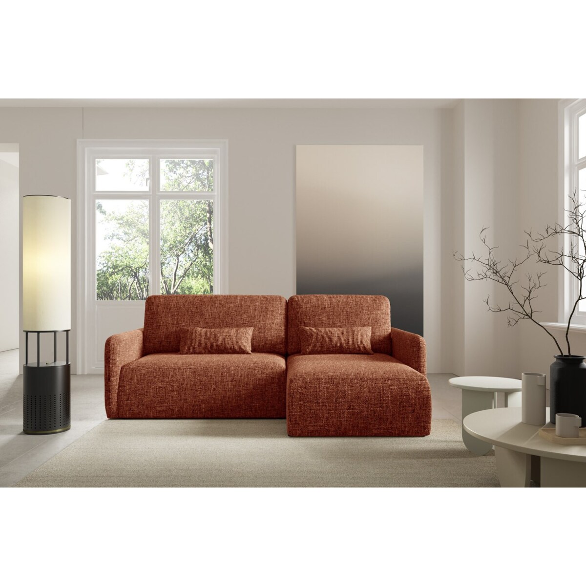 Narożnik LIVELLO L z funkcją spania Kolor: IMO 25