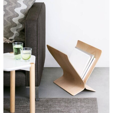 Gazetnik drewniany (naturalny) Arling Umbra