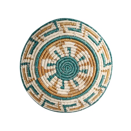 Zestaw 6 dekoracji ściennych z trawy morskiej wielokolorowy NAMDINH