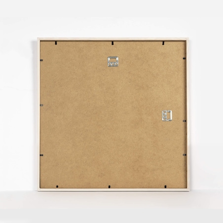 Biała ramka na zdjęcia 50x50 cm wisząca rama MDF z plexi klasyczna ramka kwadratowa