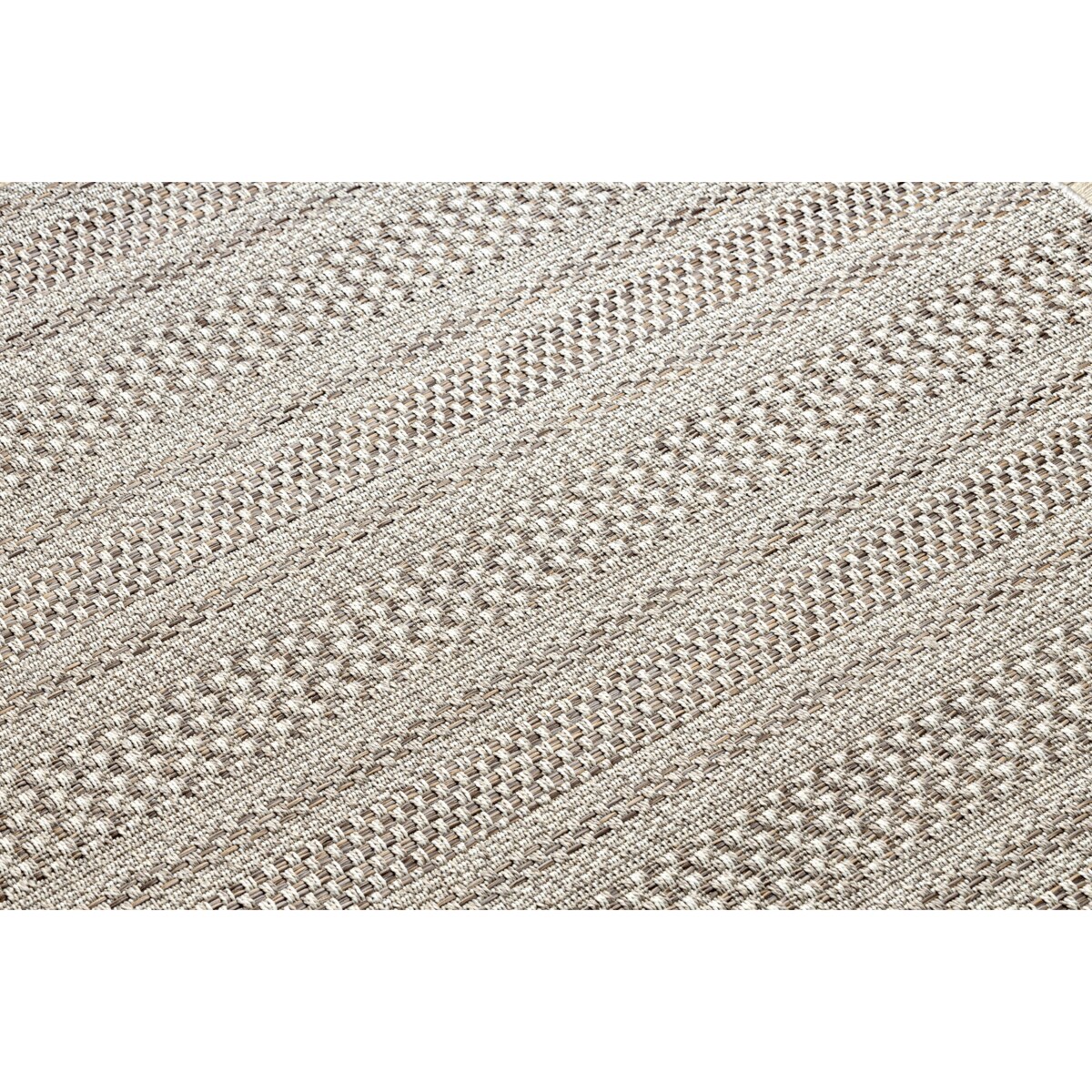 Dywan SZNURKOWY SIZAL BOHO 46209651 Pasy beż 120x170 cm