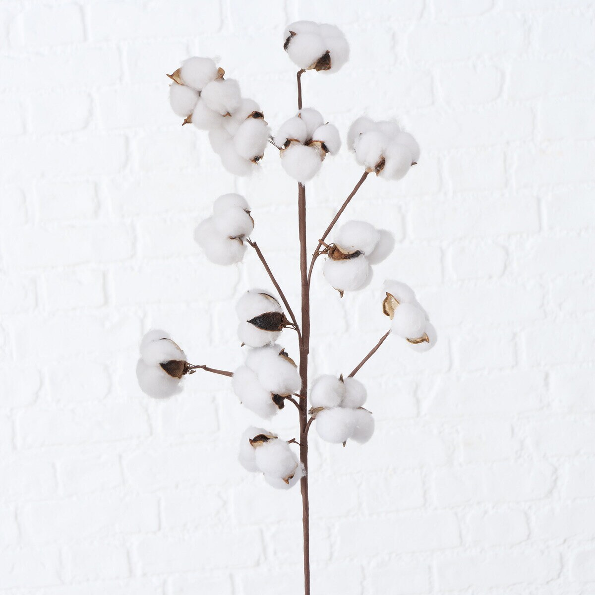 Sztuczna gałązka bawełny, 68 cm