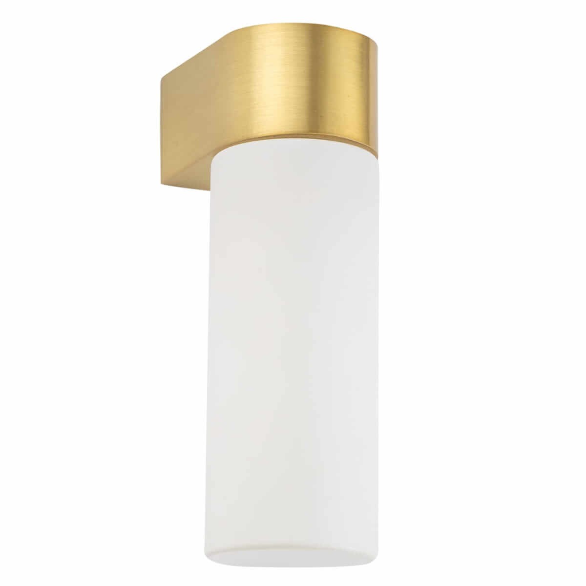 Kinkiet ścienny Natalie 10724 Nowodvorski IP44 tuba metalowy szklany biały mosiądz