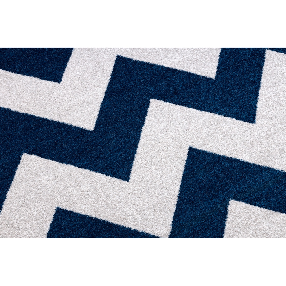 Dywan SKETCH - FA66 niebiesko/biały - Zygzak 160x220 cm