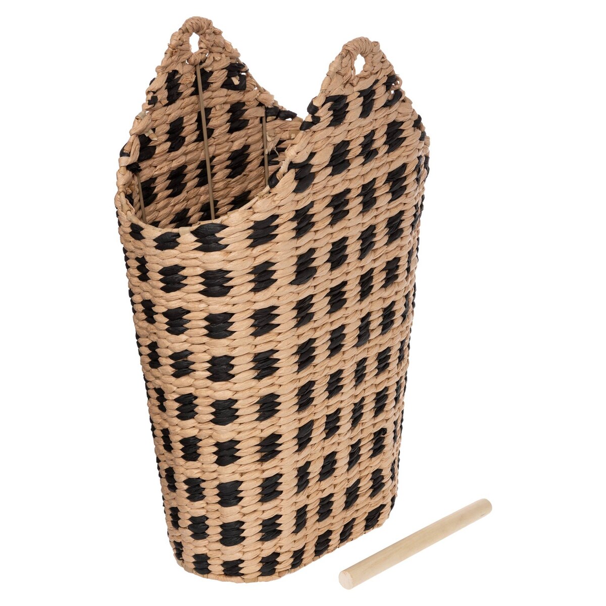 Stojak na papier toaletowy z pojemnikiem na zapas 2w1, bambus