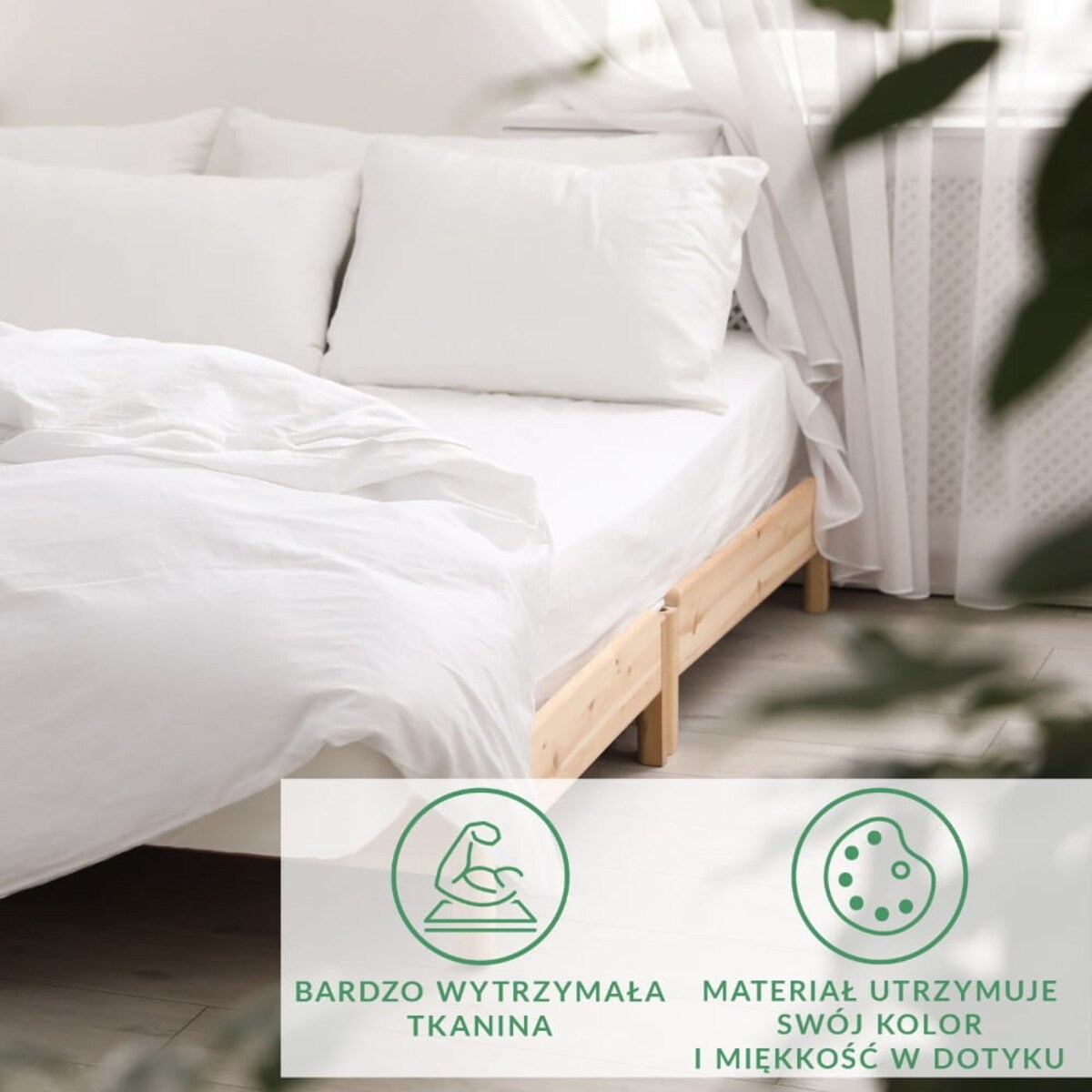 Prześcieradło satynowe z gumką białe 160 x 200 cm