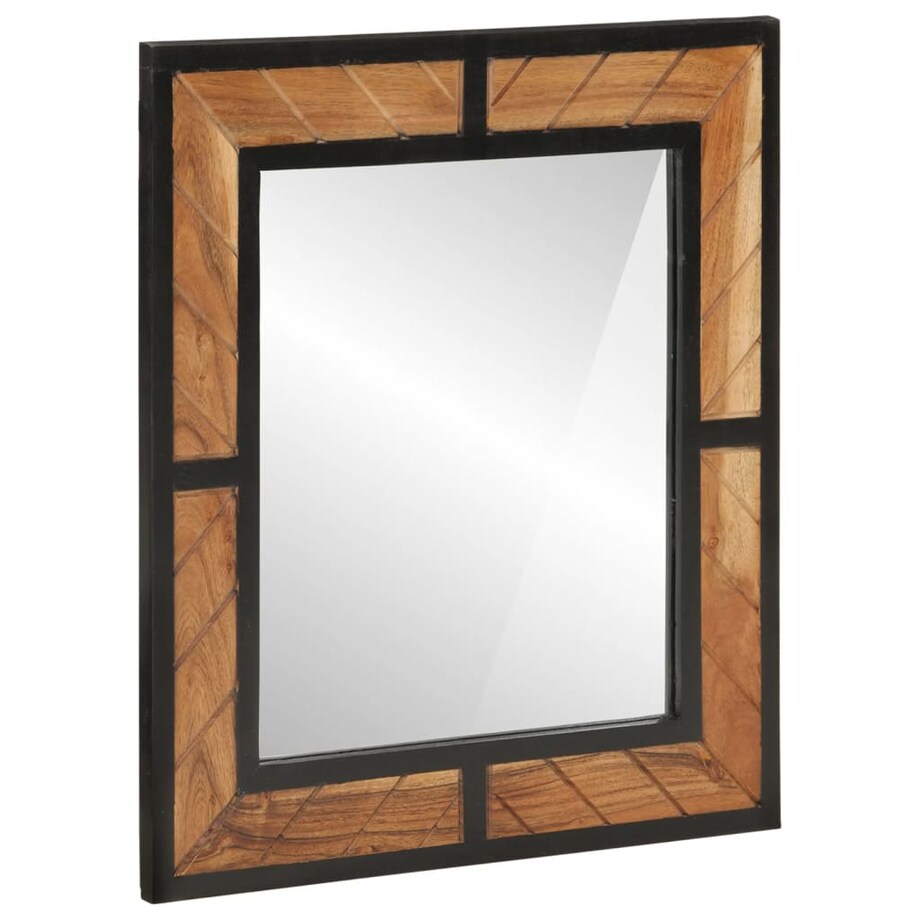 vidaXL 3-cz. zestaw mebli łazienkowych, żelazo i drewno akacjowe