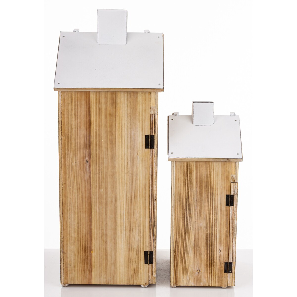 Lampion 2 szt. z białymi daszkami 73x33x26 cm HYRA