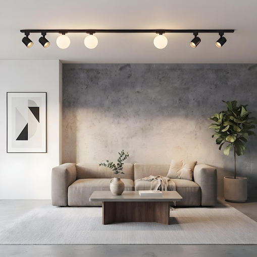 Zestaw oświetlenia szynowego Light Prestige Bola 3x G9 + 4x reflektor GU10 150cm