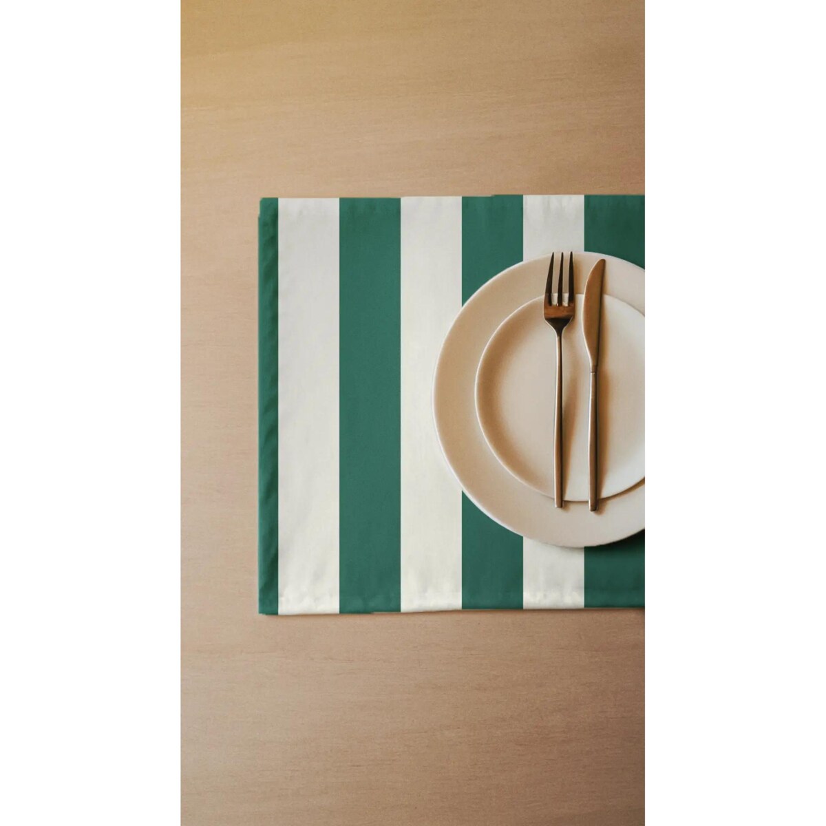 Podkładki świąteczne - klasyczne zielone pasy