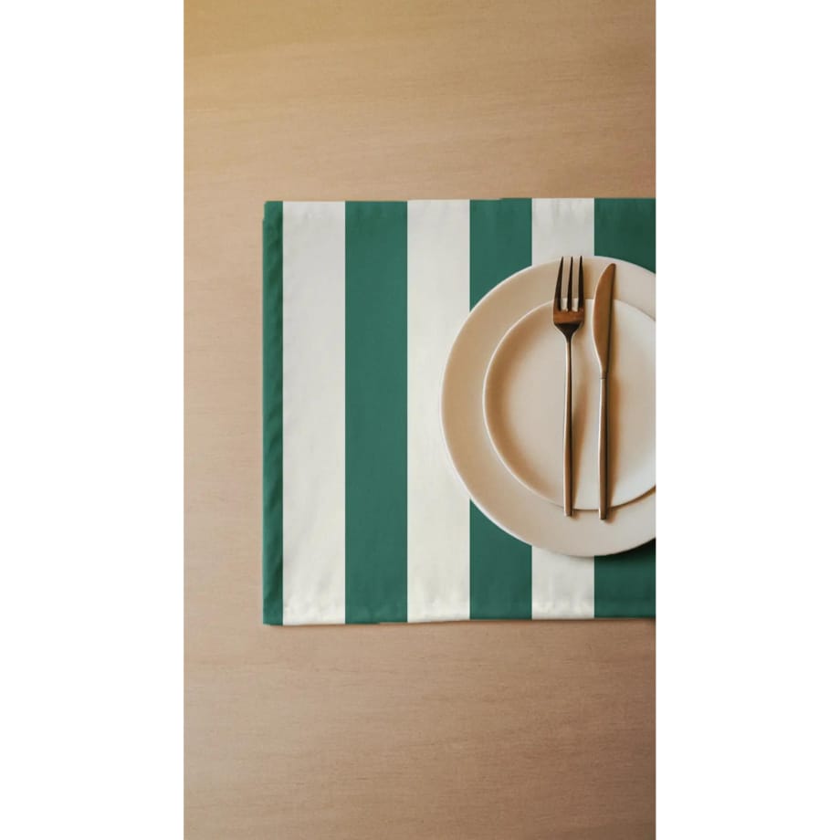 Podkładki świąteczne - klasyczne zielone pasy