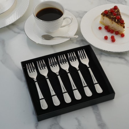 VILLA ITALIA Komplet widelczyków do ciasta 6 sztuk PRETORIA